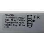 Stogo skersiniai Opel Astra J hetchbek 13347255/1732193